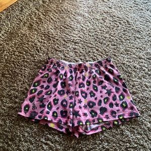 cheetah print shorts/pajama shorts